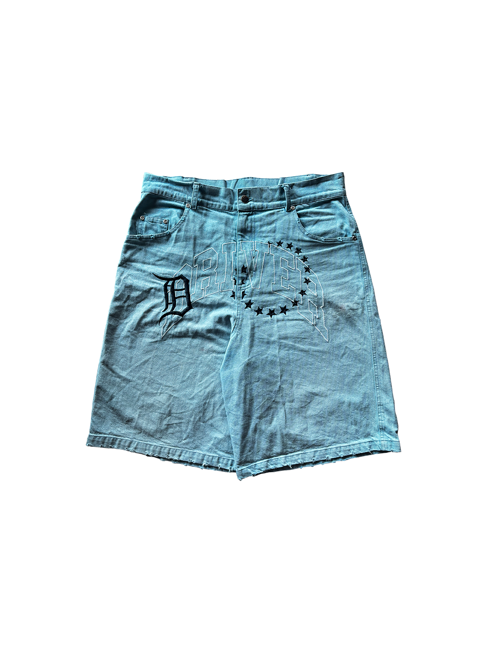 VARSITY JEAN SHORTS