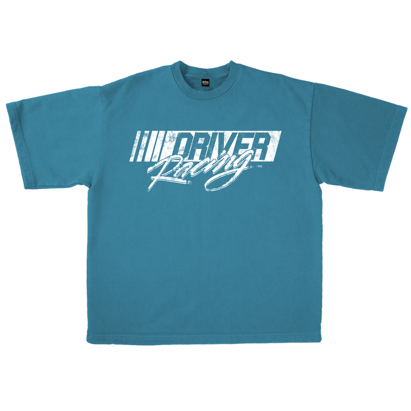 RACING VINTAGE TEE - AQUA