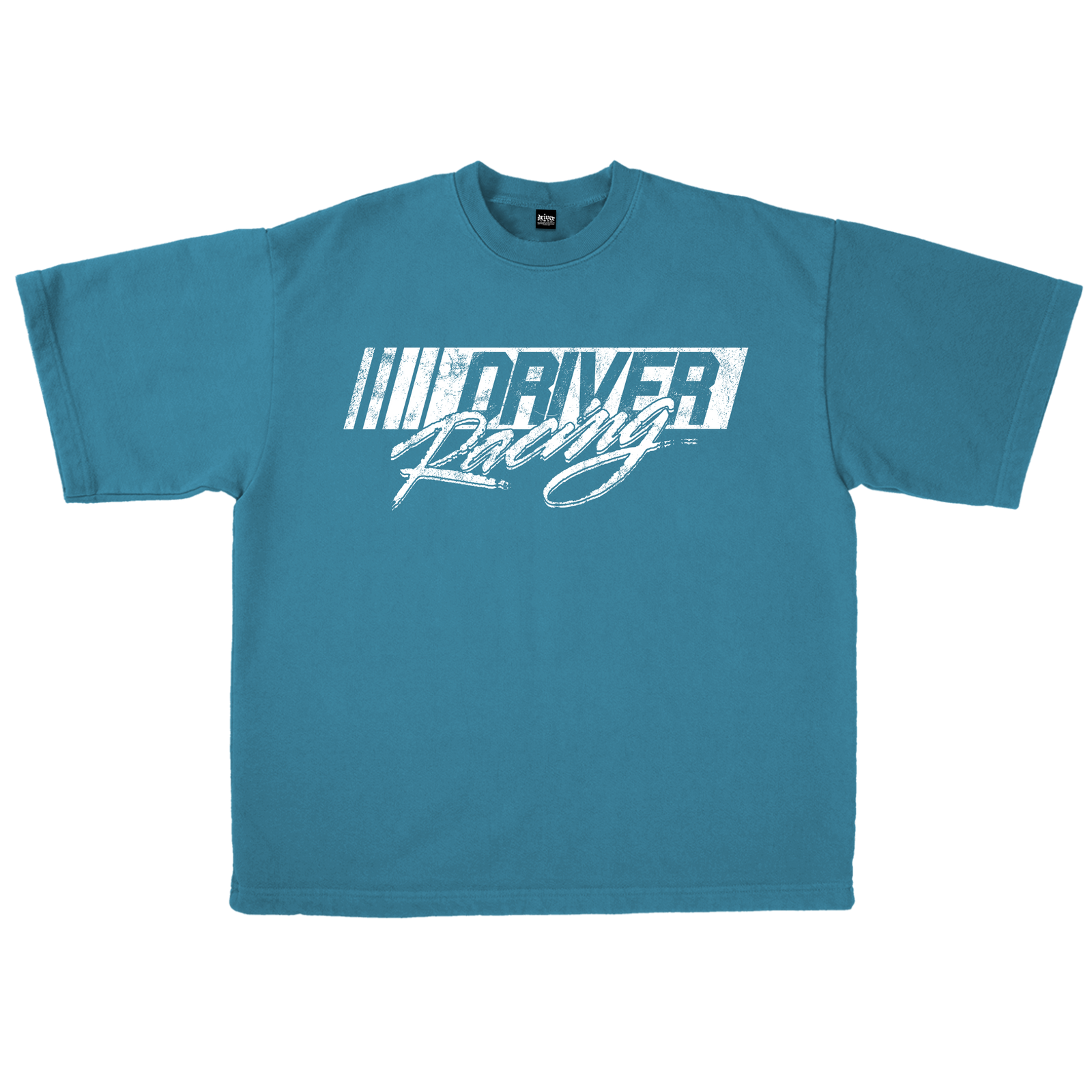 RACING VINTAGE TEE - AQUA