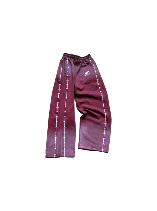 BARBED WIRE SWEATS (CRIMSON)