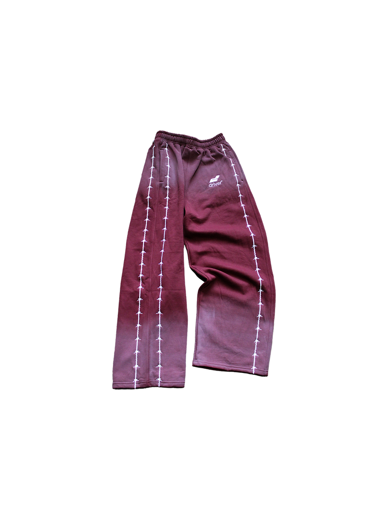 BARBED WIRE SWEATS (CRIMSON)