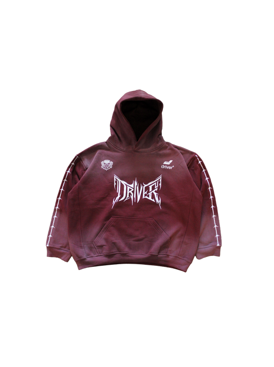 BARBED WIRE HOODIE (CRIMSON)