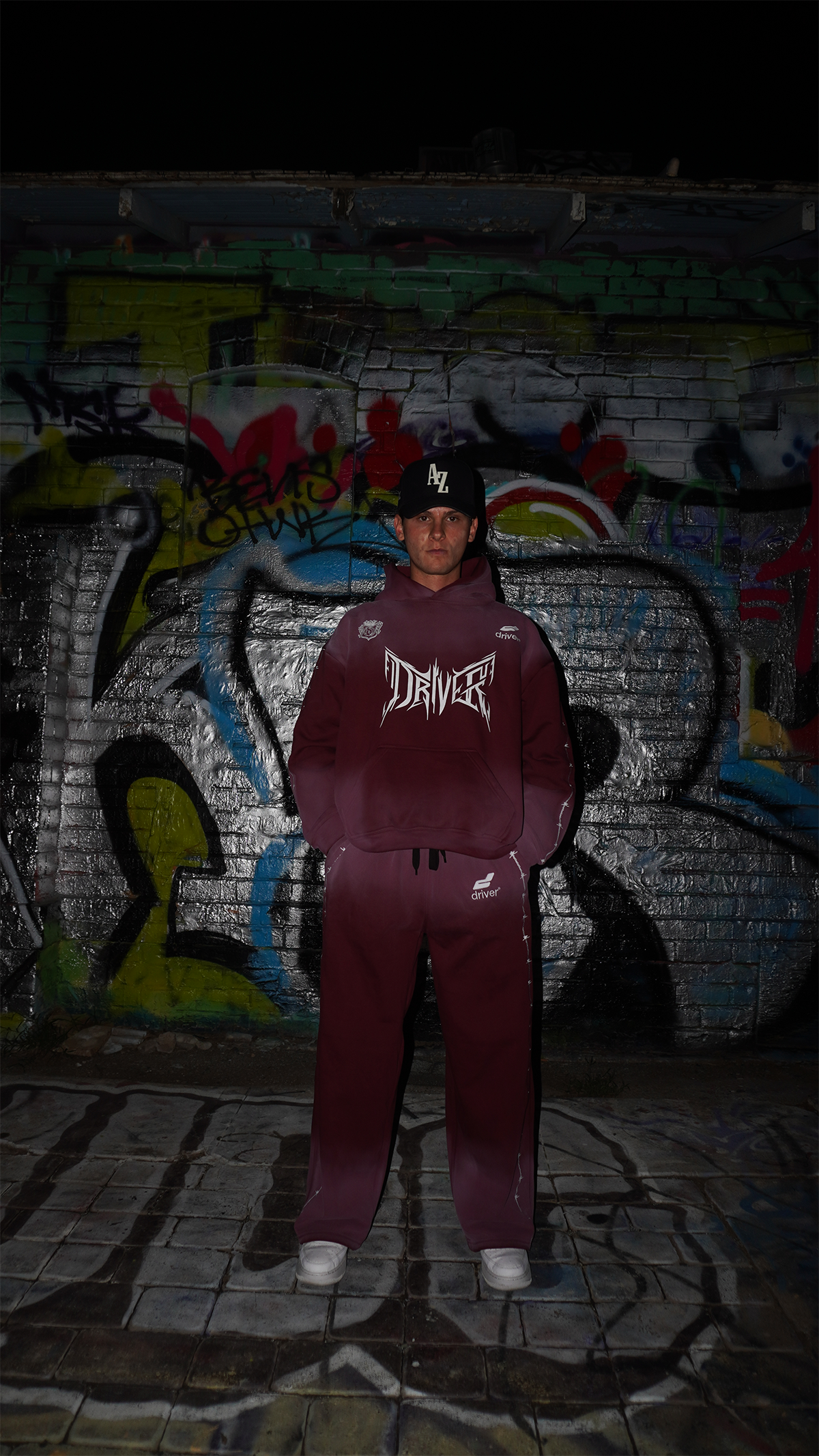 BARBED WIRE SWEATS (CRIMSON)