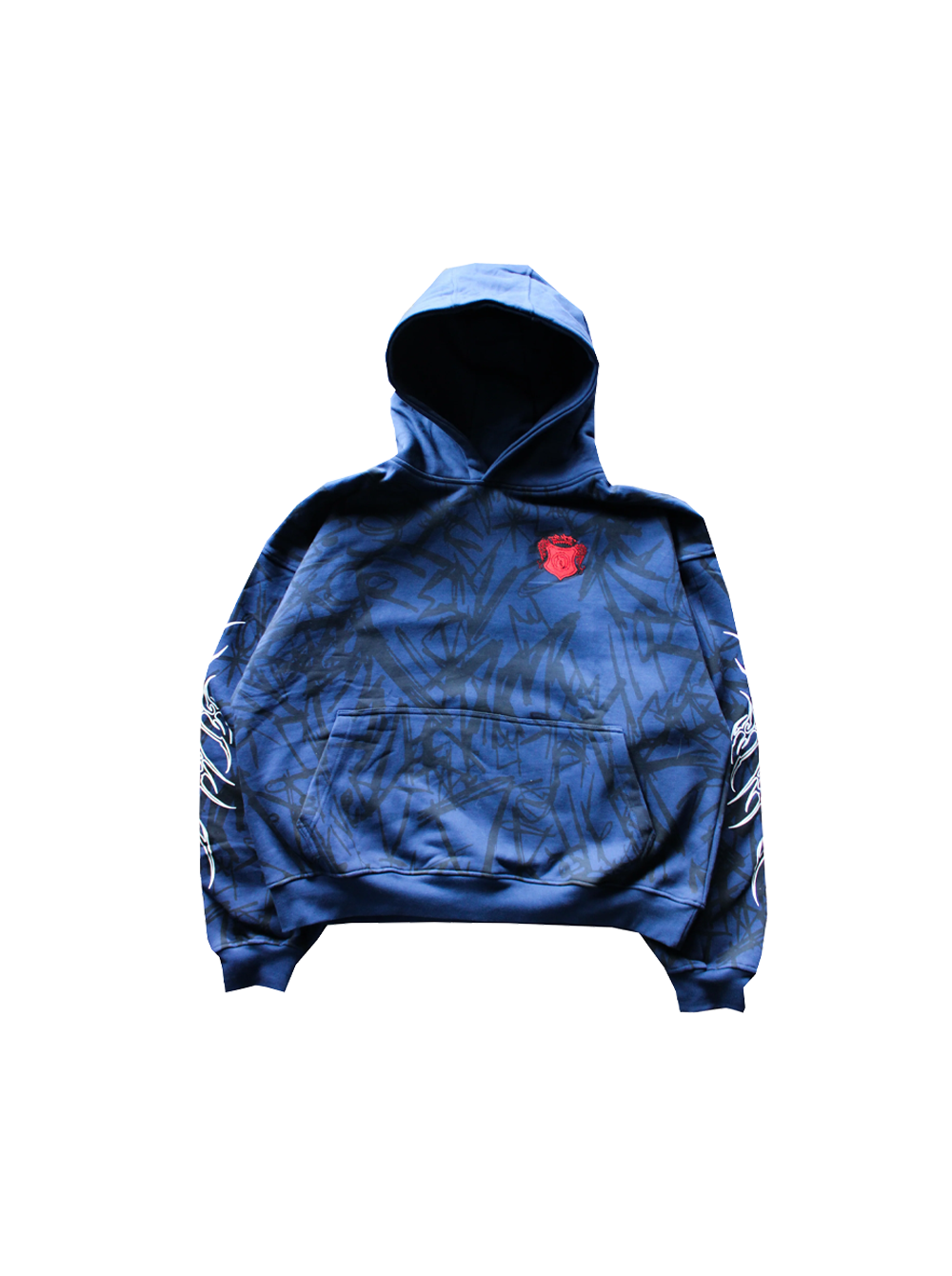 ABSTRACTIVE COBALT HOODIE
