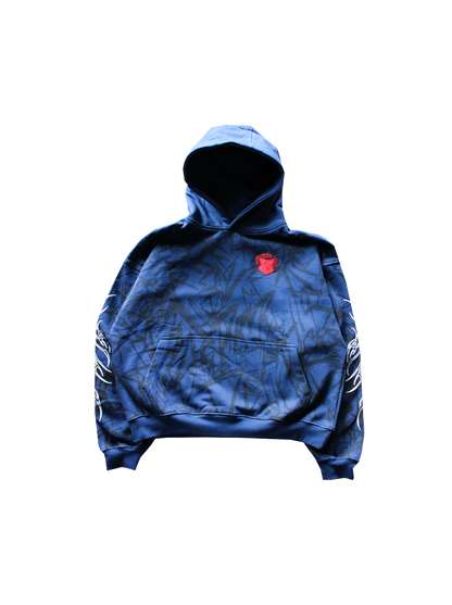 ABSTRACTIVE COBALT HOODIE
