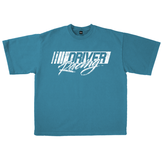 RACING VINTAGE TEE - AQUA