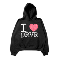 I <3 DRVR HOODIE [COAL]