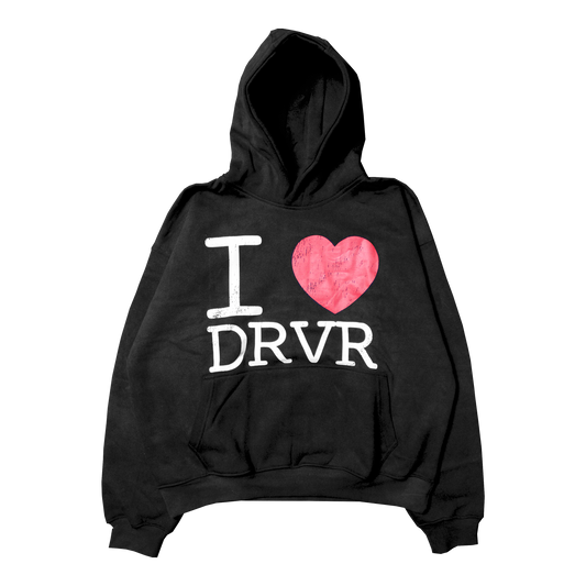 I <3 DRVR HOODIE [COAL]