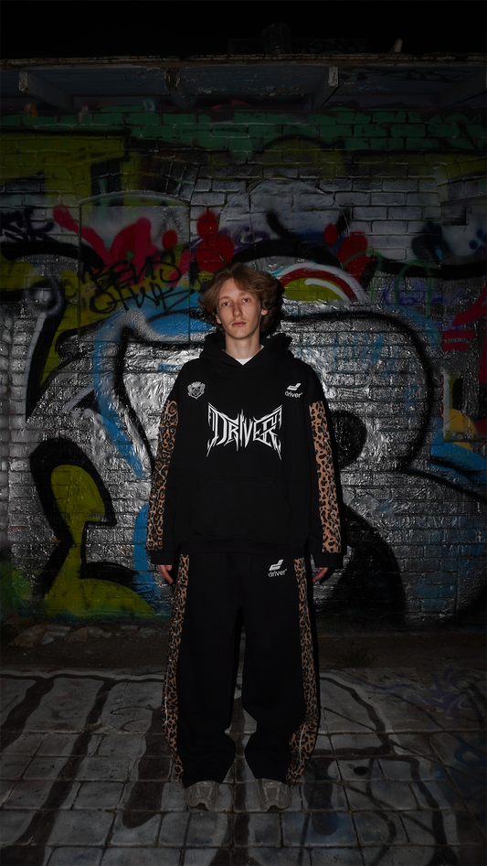 BARBED WIRE HOODIE (CHEETAH)