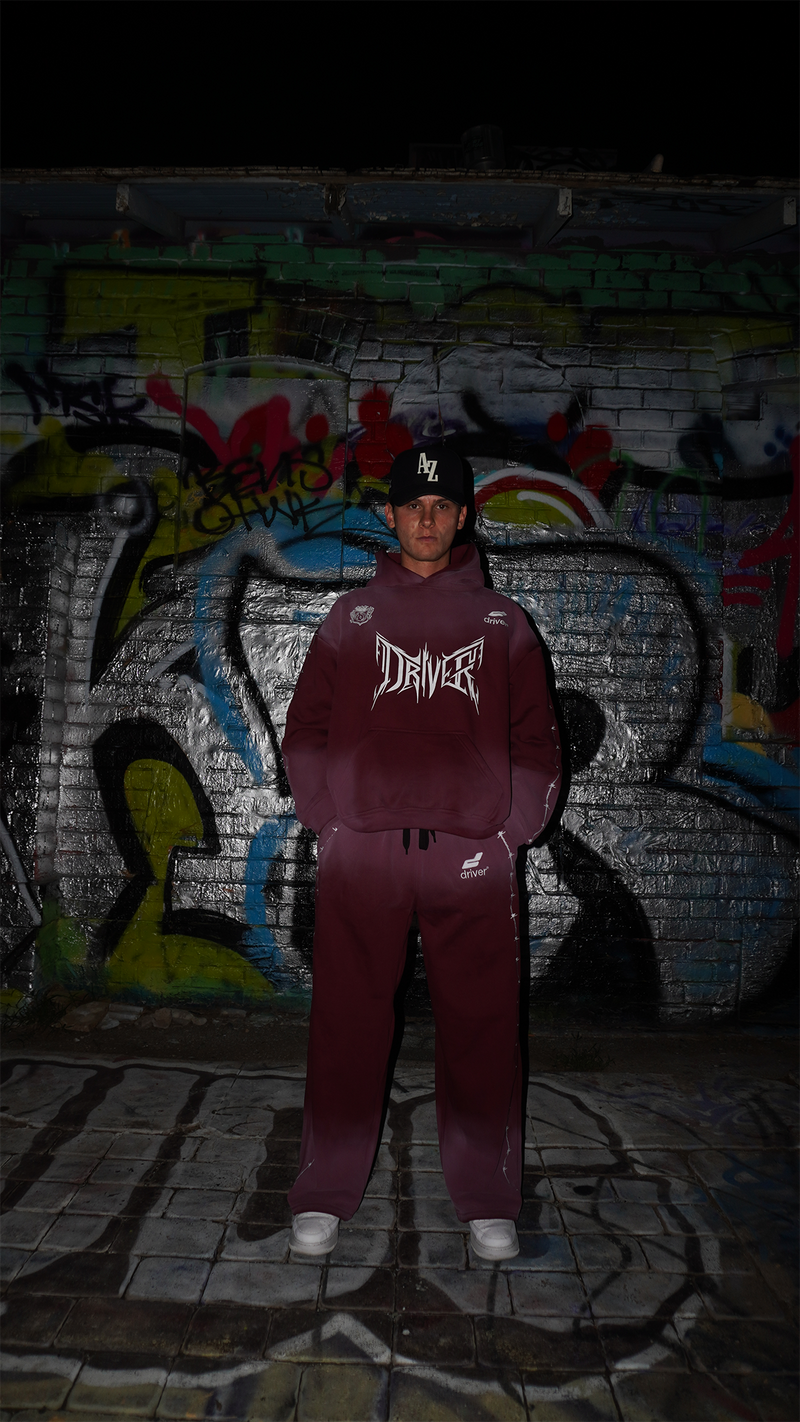 BARBED WIRE SWEATS (CRIMSON)