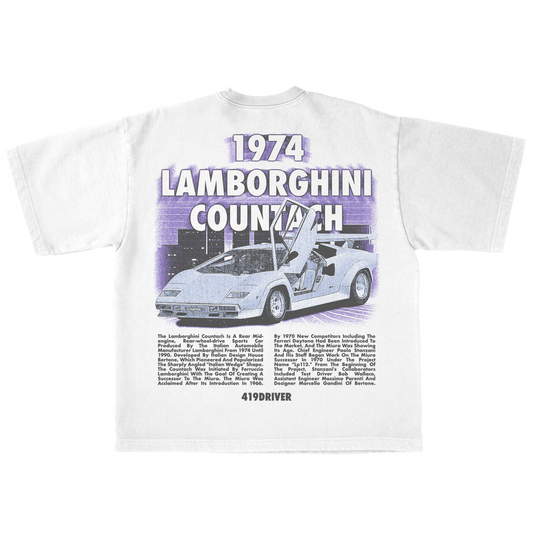 COUNTACH TEE [WHITE]