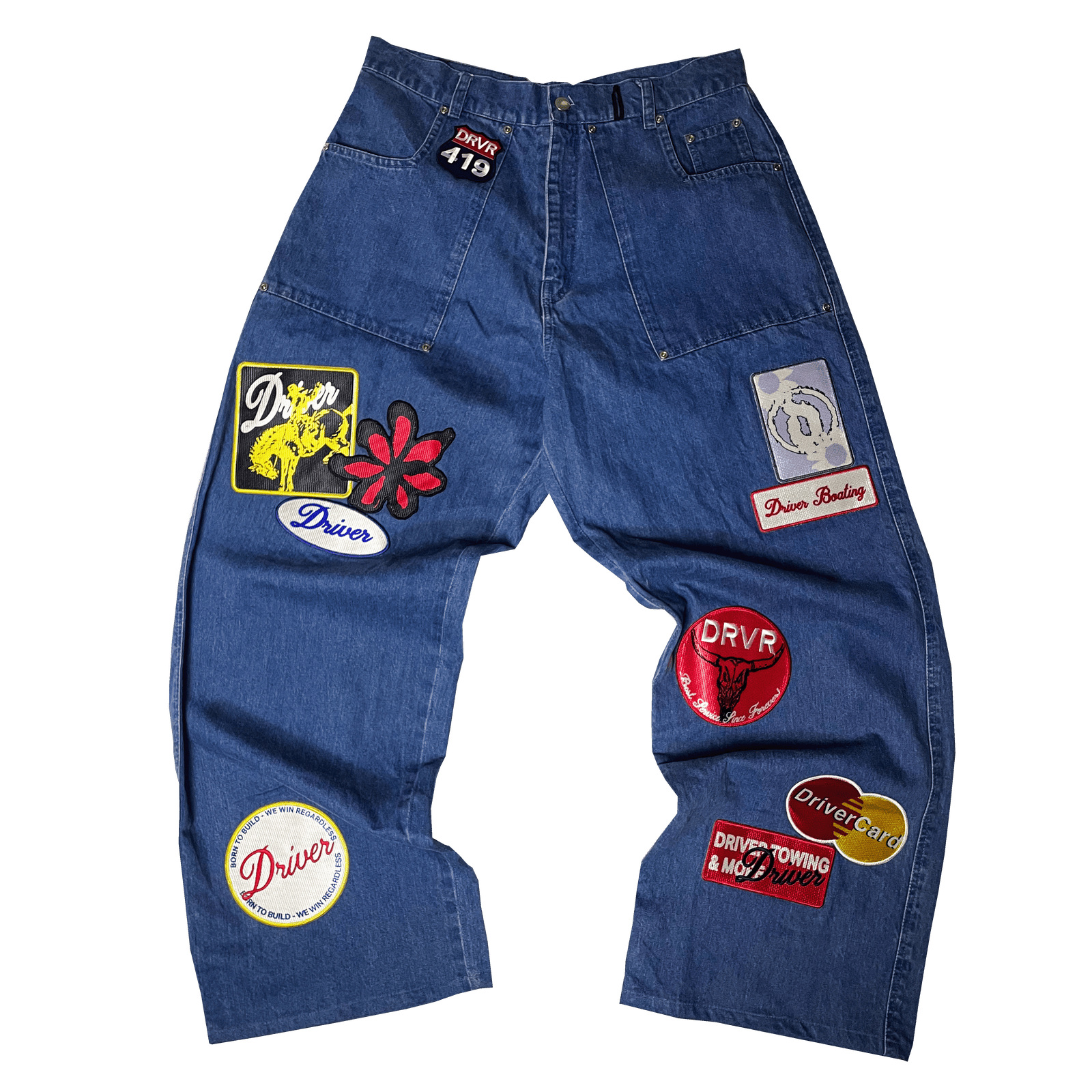 PATCHWORK DENIM [BLUE WASH]