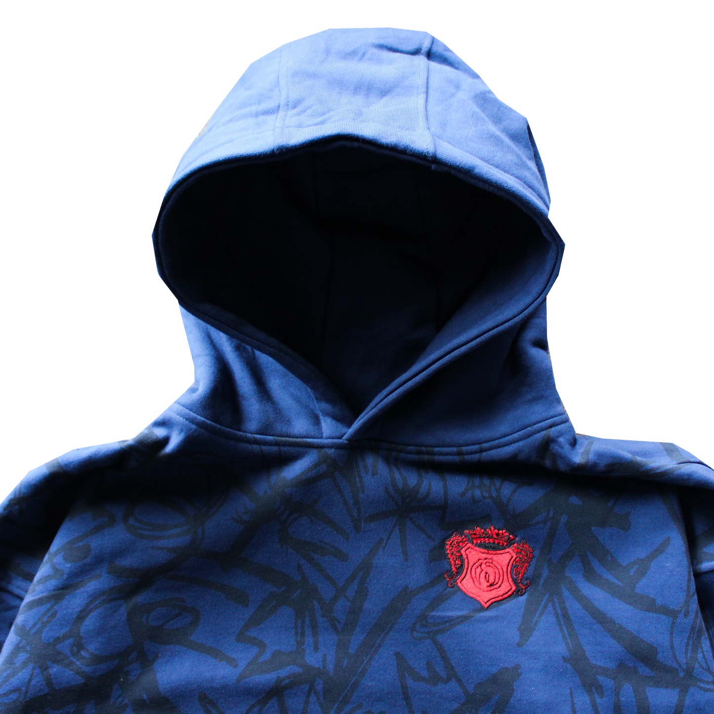 ABSTRACTIVE COBALT HOODIE
