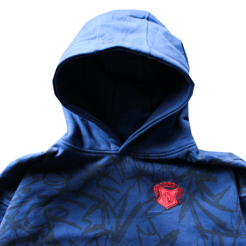 GRAFFITI HOODIE [COBALT BLUE]