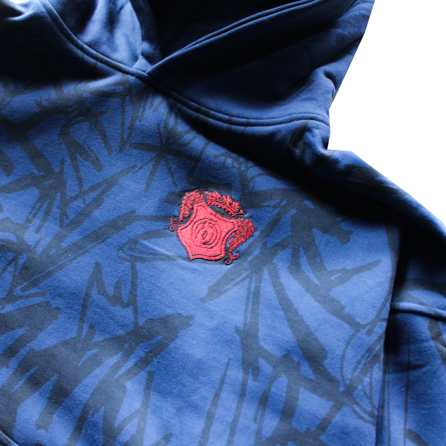 ABSTRACTIVE COBALT HOODIE