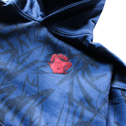 ABSTRACTIVE COBALT HOODIE