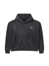 PANTHER FRAYED HOODIE
