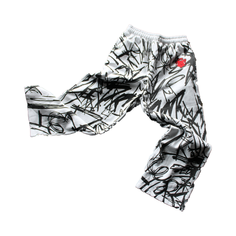 GRAFFITI SWEATS [ASH GRAY]